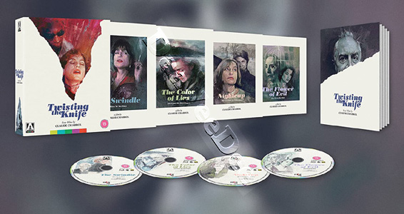 Claude Chabrol: Twisting the Knife | Rien ne va plus / Au coeur du mensonge / Merci pour le chocolat / La fleur du mal  | The Swindle / The Color of Lies / Nightcap /  The Flower of Evil  Blu-Ray